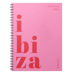 Cuaderno Libro de notas de revistas en Ibiza