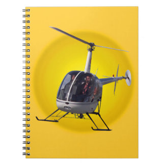 Cuaderno Libro de notas del diario de helicóptero para port