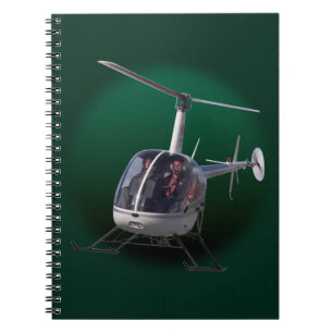 Cuaderno Libro de notas del diario de helicóptero para port