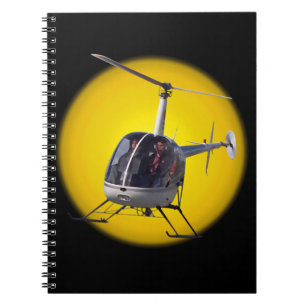 Cuaderno Libro de notas del diario de helicóptero para port