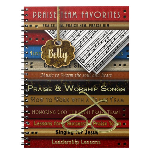 CUADERNO LIBRO DE NOTAS DEL EQUIPO DE ELOGIO - LIBROS/VIDRI (Frente)