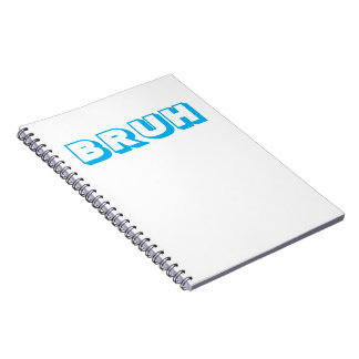 CUADERNO LIBRO DE NOTAS ESPIRAL "BRUH"
