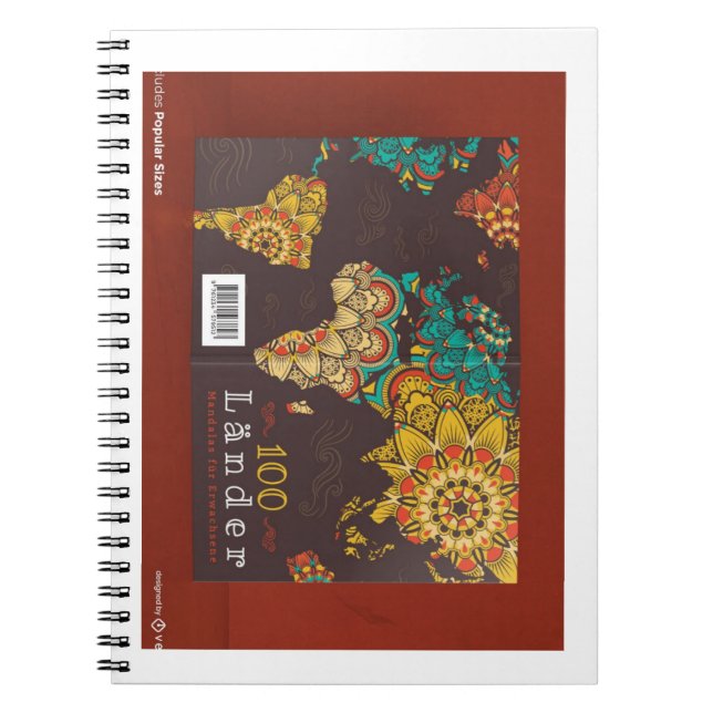 CUADERNO LIBRO DE NOTAS ESPIRALES DISEÑO ÚNICO (Frente)