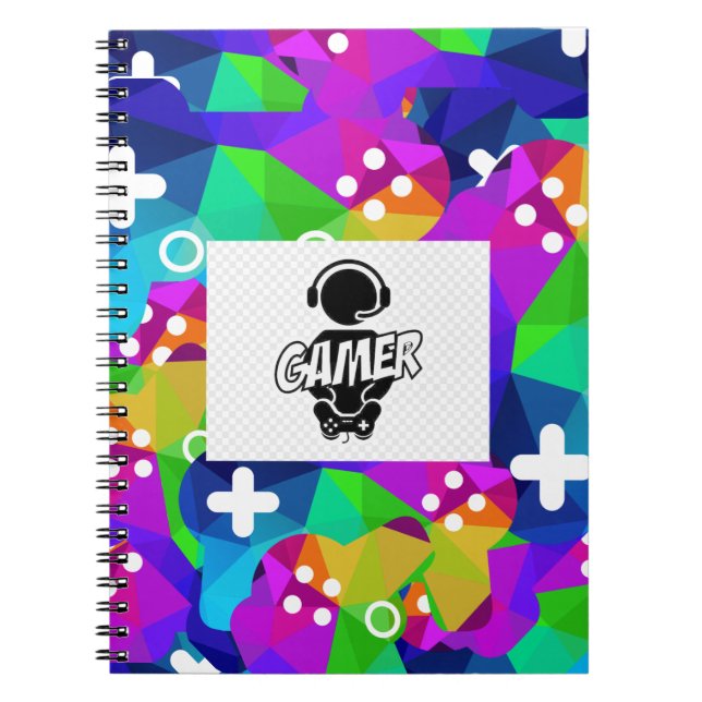 CUADERNO LIBRO DE NOTAS "GAMER" SPIRAL BOUND (Frente)