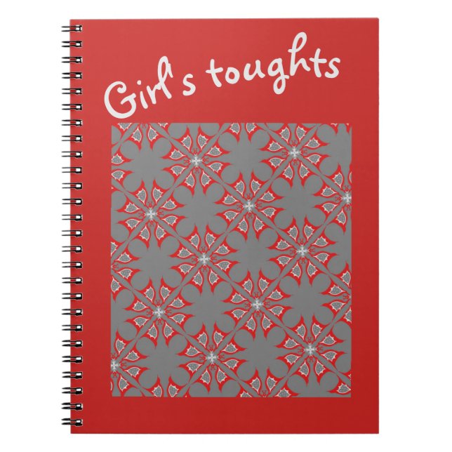 Cuaderno Libro de notas Jimette Design - Flores de Chicas (Frente)