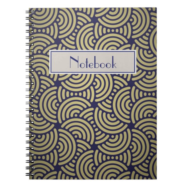 Cuaderno Libro de notas personalizado - Art Deco (Frente)