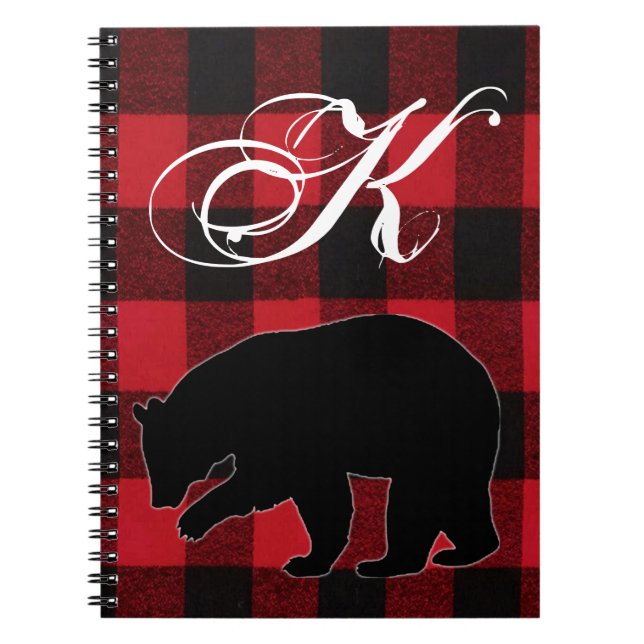 Cuaderno Libro de notas personalizado Red Búfalo trenzado B (Frente)