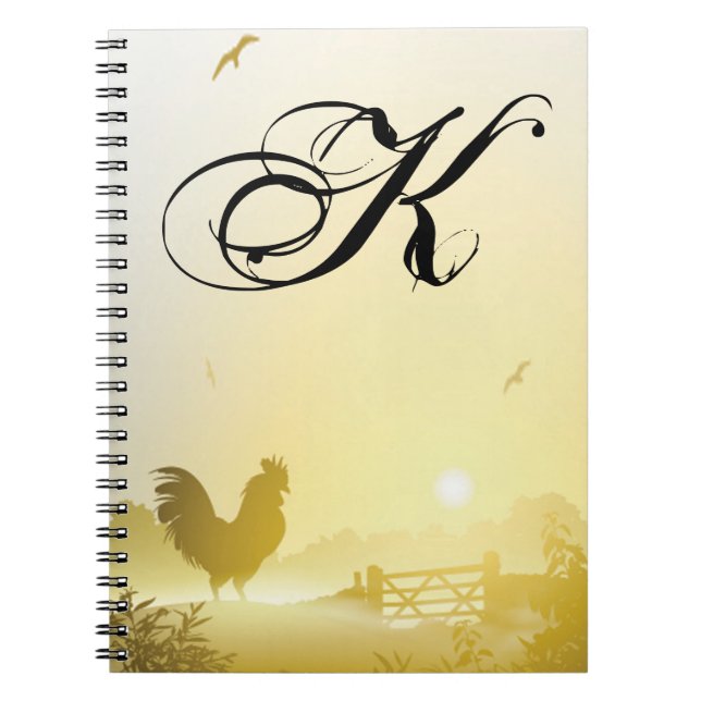 Cuaderno Libro de notas personalizado Sunny Morning Farm Co (Frente)