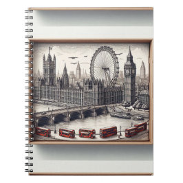 Cuaderno libro de notas puente de Londres