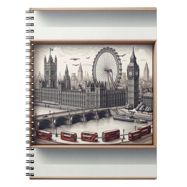 Cuaderno libro de notas puente de Londres (Frente)