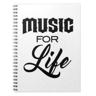 Cuaderno Libro de notas sobre música para la vida