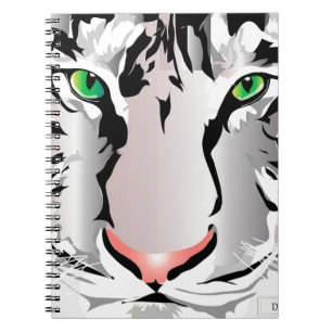 CUADERNO LIBRO DE NOTAS TIGER-WHITE/GRIS
