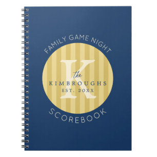 Cuaderno Libro de puntuaciones personalizadas para noches d