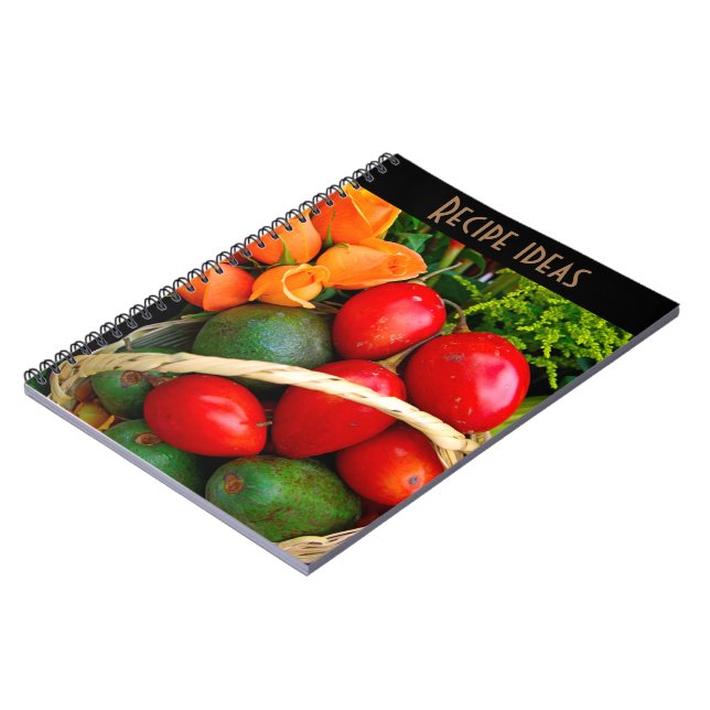Cuaderno Libro de recetas de fruta tropical (Lado Izquierdo)