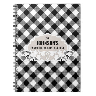 Cuaderno Libro de recetas de la familia Rustic Kitchen