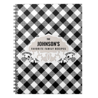 Cuaderno Libro de recetas de la familia Rustic Kitchen