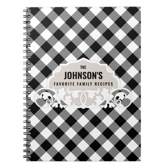 Cuaderno Libro de recetas de la familia Rustic Kitchen (Frente)