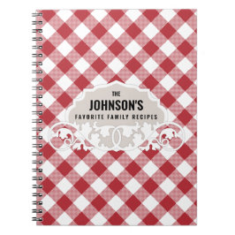 Cuaderno Libro de recetas de la familia Rustic Kitchen