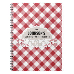 Cuaderno Libro de recetas de la familia Rustic Kitchen