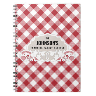 Cuaderno Libro de recetas de la familia Rustic Kitchen