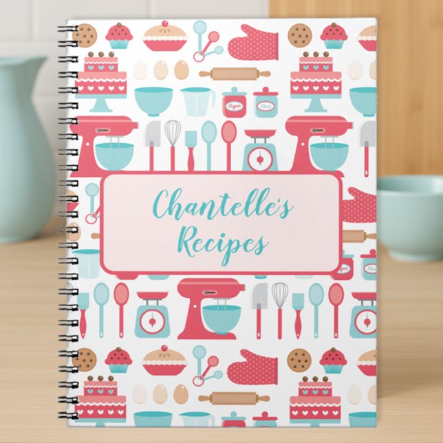 Cuaderno Libro de recetas de utensilios de cocina alegres e (Subido por el creador)