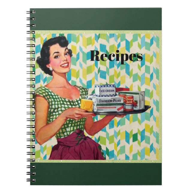 Cuaderno Libro de recetas para mujeres ventilado (Frente)