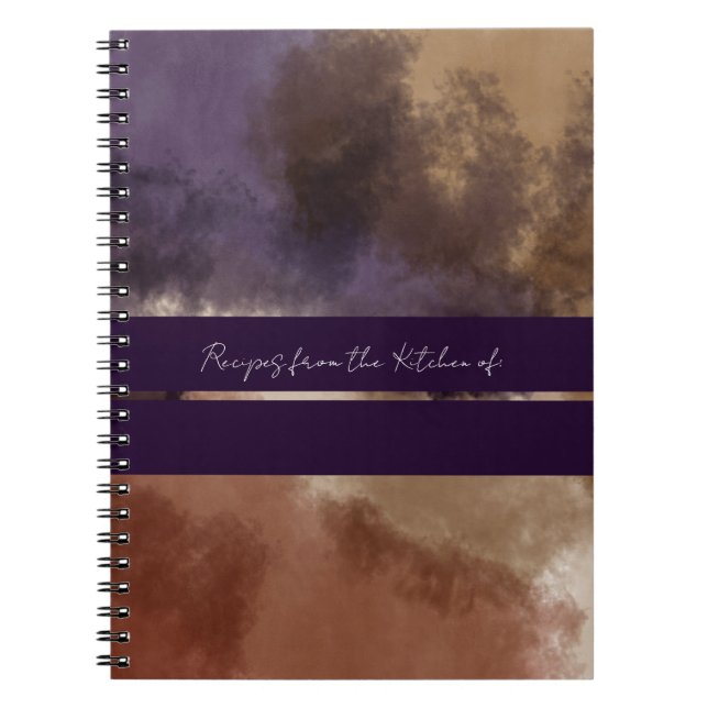 Cuaderno Libro de recetas personalizado (Frente)