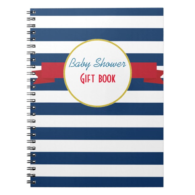 Cuaderno Libro de regalo de Baby Shower. (Frente)