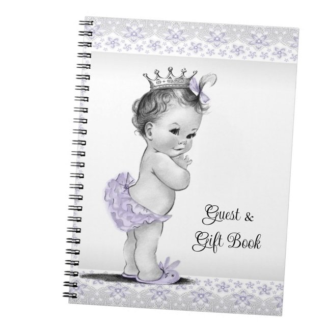 Cuaderno Libro de regalos para baby shower de bebé con lava (Have a guest write theme of the guest and the gift for easy thank you cards.)