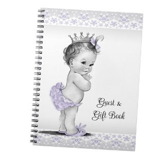 Cuaderno Libro de regalos para baby shower de bebé con tema