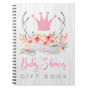 Cuaderno Libro de regalos para invitados de baby shower de 