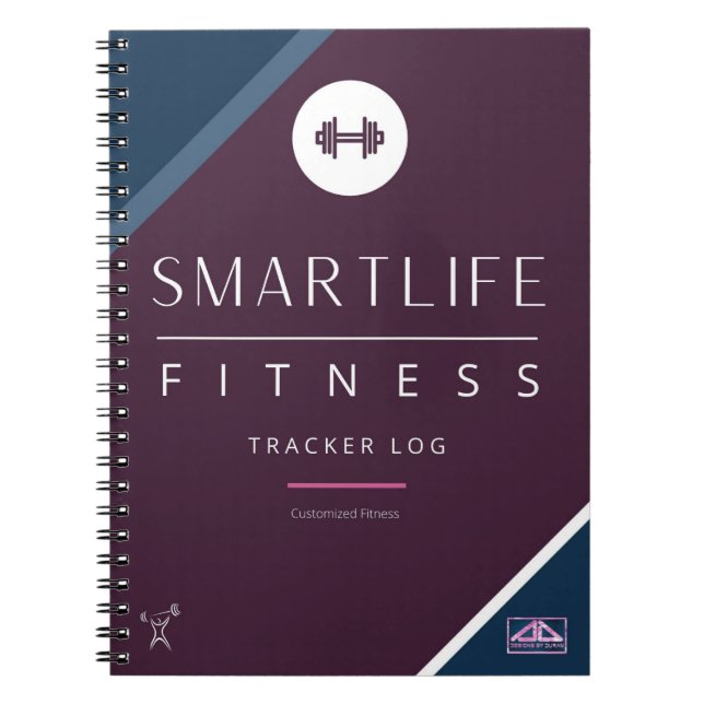 Cuaderno Libro de registro de seguimiento de fitness (Frente)