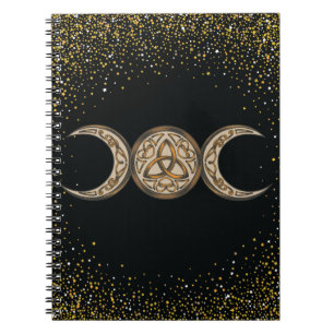 Cuaderno Libro de Sombras Celta Luna Triple / Triple Diosa
