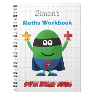 Cuaderno Libro de trabajo personalizado de la matemáticas