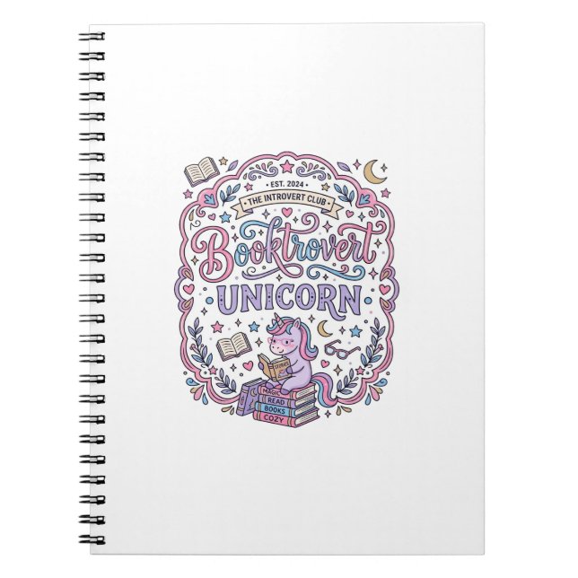 Cuaderno Libro de Unicornio Divertido Regalo Diseño (Frente)