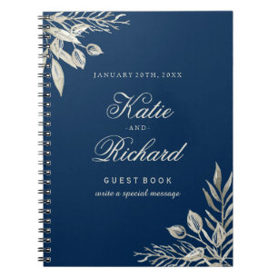 Cuaderno Libro de visitas adaptable de la boda del invierno