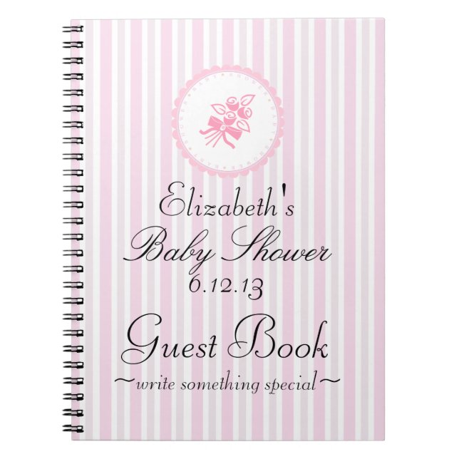 Cuaderno Libro de visitas de Baby Shower (Frente)