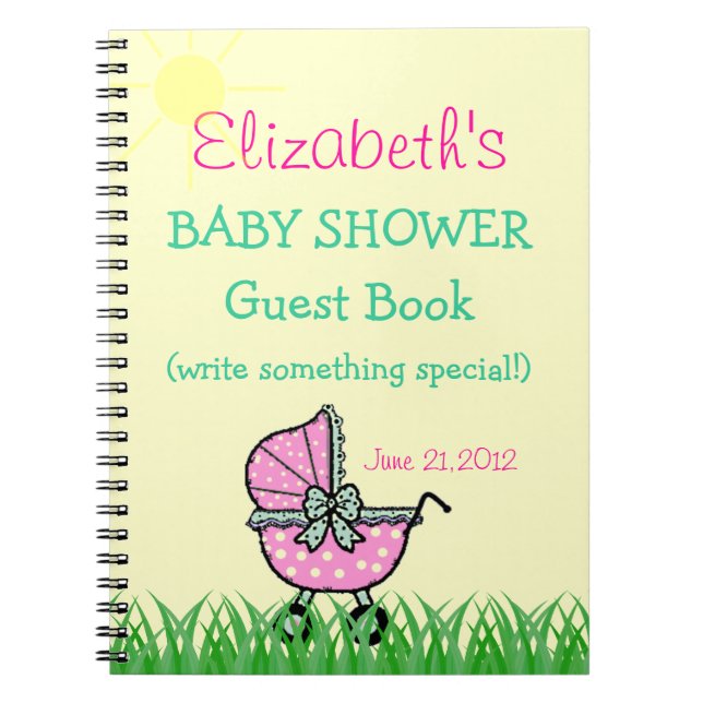 Cuaderno Libro de visitas de Baby Shower (Frente)