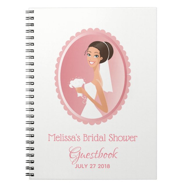 Cuaderno Libro de visitas de Boda de novias Attire Bridal S (Frente)