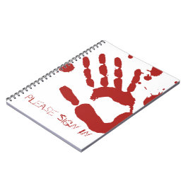 Cuaderno Libro de visitas de Halloween del Patter Sanguíneo