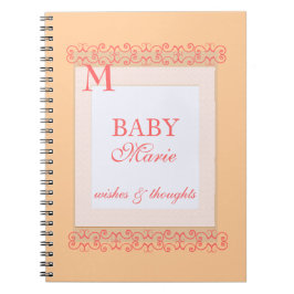 Cuaderno Libro de visitas de la ducha de la niña
