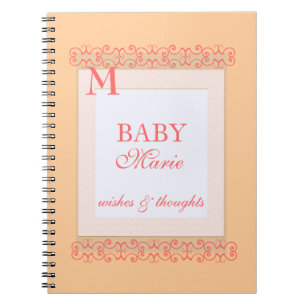 Cuaderno Libro de visitas de la ducha de la niña