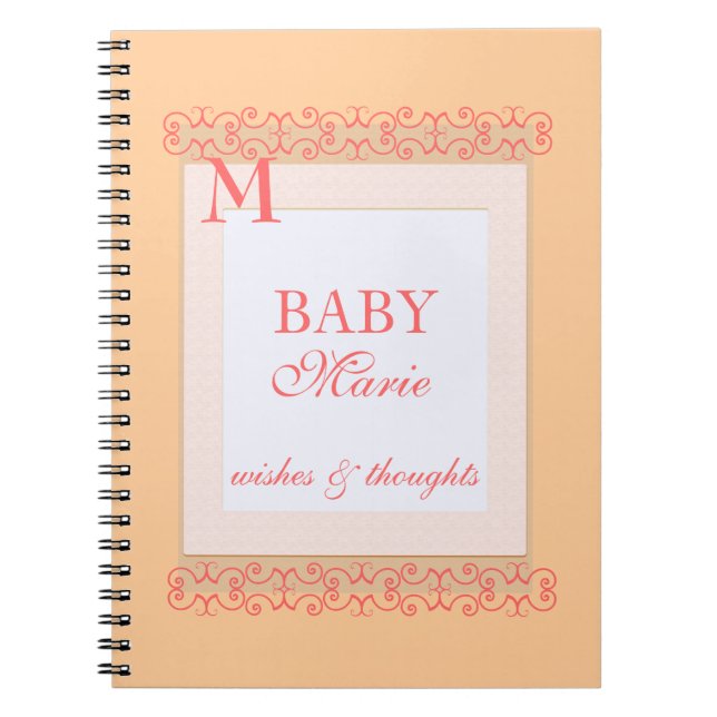 Cuaderno Libro de visitas de la ducha de la niña (Frente)