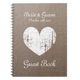 Cuaderno Libro de visitas del boda de la arpillera con