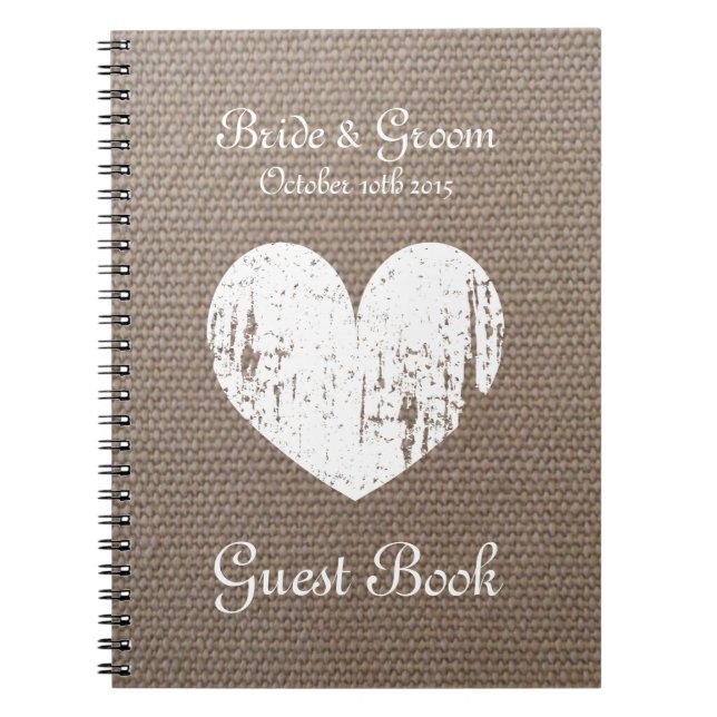 Cuaderno Libro de visitas del boda de la arpillera con (Frente)