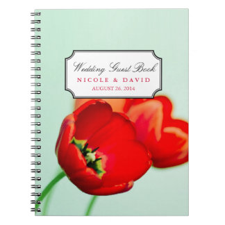 Cuaderno Libro de visitas del boda del bokek de chuleta flo