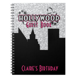 Cuaderno Libro de visitas del fiesta de Hollywood