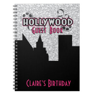 Cuaderno Libro de visitas del fiesta de Hollywood