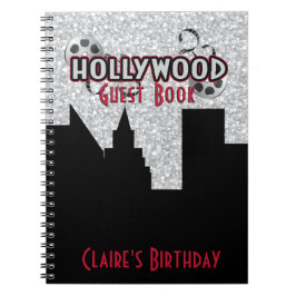 Cuaderno Libro de visitas del fiesta de Hollywood