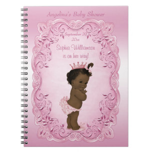Cuaderno Libro de visitas étnico de princesa Baby Shower